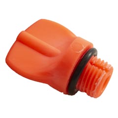 Drain Plug Wing, Speck EasyFit/BADU Pro,1/4",w/o-Ring,Orange 17-475-1010