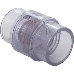 Check Valve, Magic Plastics, 1-1/2"s x 2"spg, 1/4 lb., Clear 26-395-1135