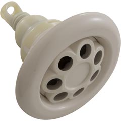 Jet Intl, WW Power Storm, 5"fd, Massage, Smth, White, Thd 55-270-4339