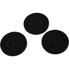 Hub Cap, Zodiac Polaris 340/ATV/360/380, Quantity 3, Black 87-100-1635